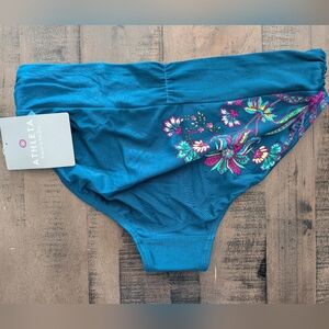Athleta Blue Floral Bikini Bottom